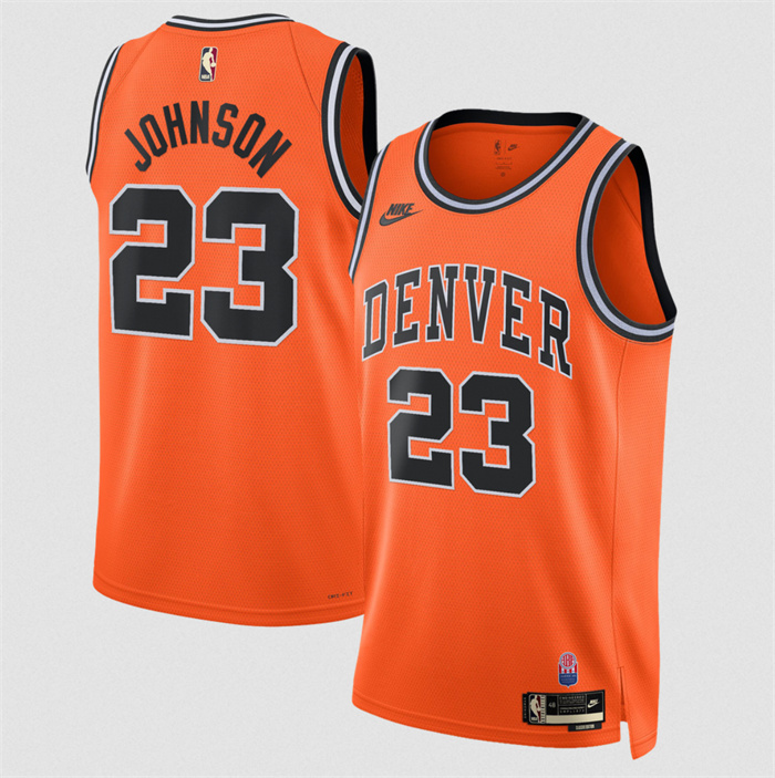 Men's Denver Nuggets #23 Cameron Johnson Orange 2026/27 Classic Edition Stitched Basketball Jersey