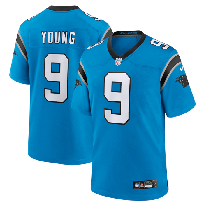 Youth Carolina Panthers #9 Bryce Young Blue Stitched Game Jersey