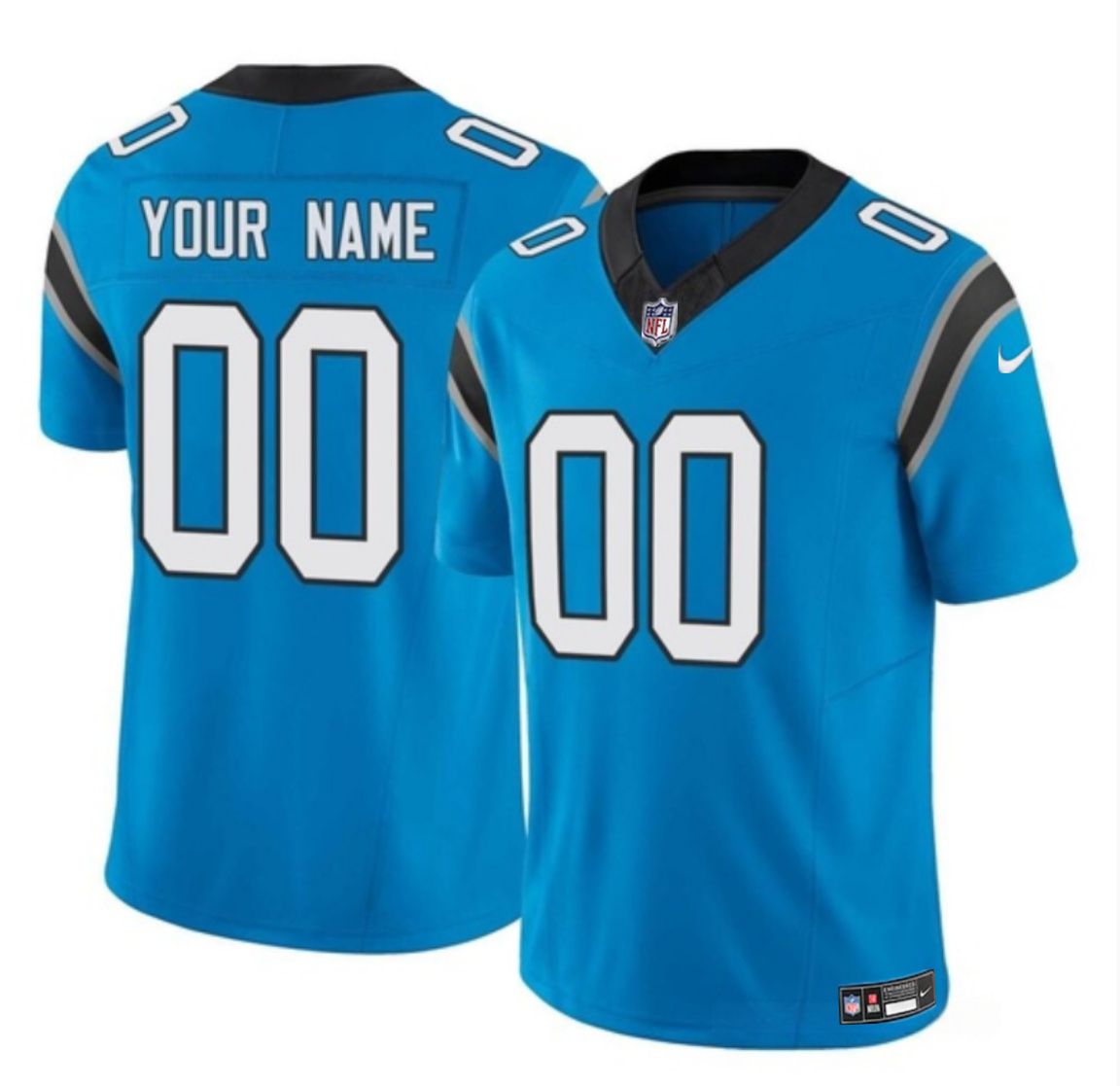 Youth Carolina Panthers Active Player Custom Blue 2023 F.U.S.E Vapor Limited Stitched Football Jersey