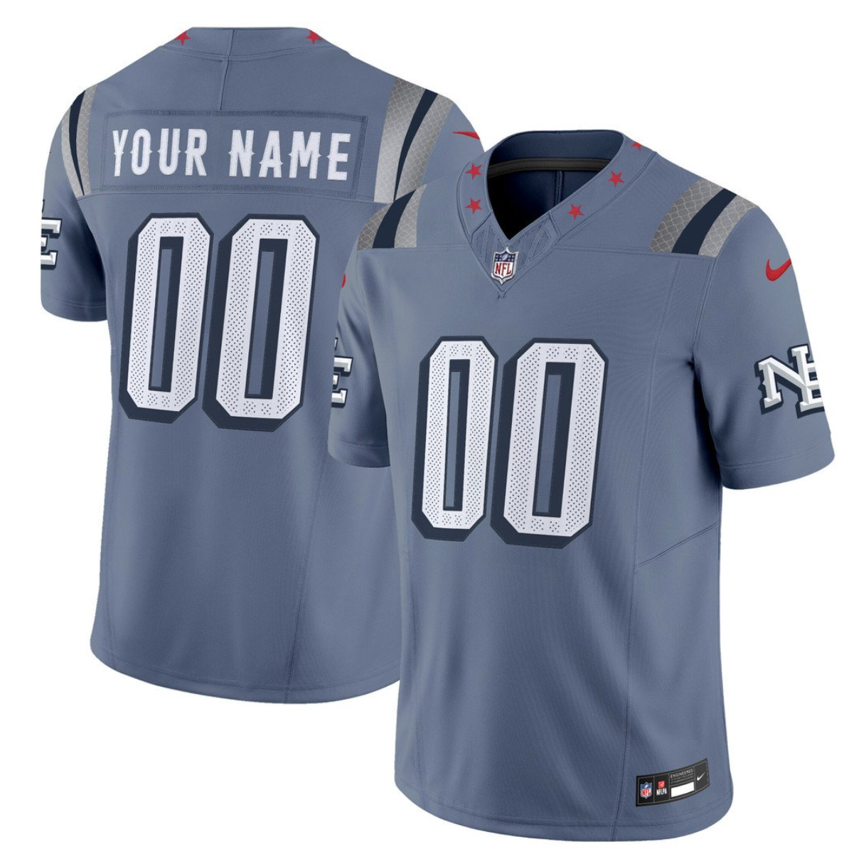 Women's New England Patriots Active Player Custom 2025 F.U.S.E. “Rivalries” Vapor Limited Stitched Football Jersey Women's New England Patriots Active Player Custom 2025 F.U.S.E. “Rivalries” Vapor Limited Stitched Football Jersey