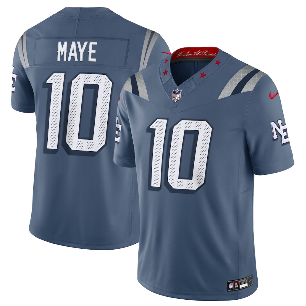 Women's New England Patriots #10 Drake Maye 2025 “Rivalries” Stitched Football Jersey(Run Small) Women's New England Patriots #10 Drake Maye 2025 “Rivalries” Stitched Football Jersey(Run Small)