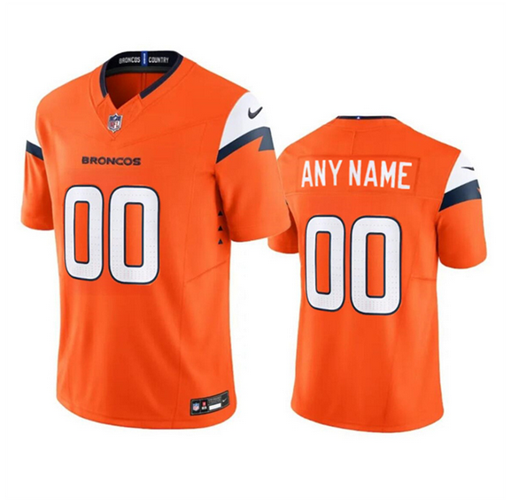 Toddler Denver Broncos Active Player Custom Orange 2024 F.U.S.E. Vapor Limited Stitched Football Jersey