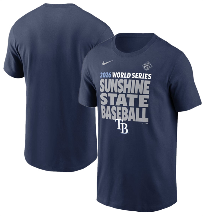 Men's Tampa Bay Rays Navy 2026 World Series T-Shirt