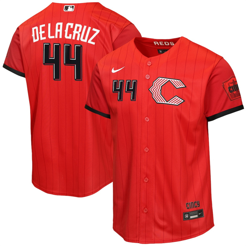 Youth Cincinnati Reds Custom Red 2026 City Connect Stadium Stitched Baseball Jersey