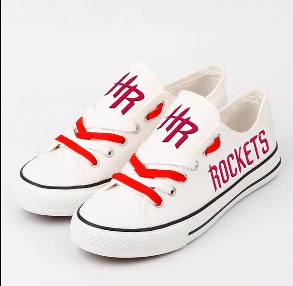 Women's and Youth Houston Rockets Repeat Print Low Top Sneakers 003