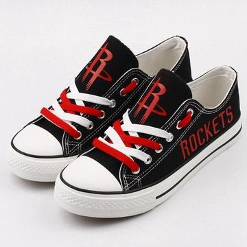 Women's and Youth Houston Rockets Repeat Print Low Top Sneakers 002