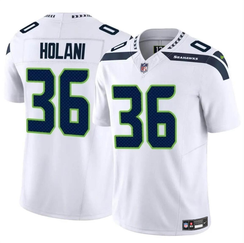 Youth Seattle Seahawks #36 George Holani White 2024 F.U.S.E Vapor Limited Stitched Football Jersey Youth Seattle Seahawks #36 George Holani White 2024 F.U.S.E Vapor Limited Stitched Football Jersey