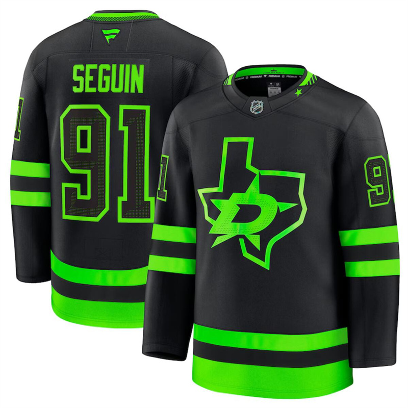 Men's Dallas Stars #91 Tyler Seguin Black 2024-25 Stitched Hockey Jersey Men's Dallas Stars #91 Tyler Seguin Black 2024-25 Stitched Hockey Jersey