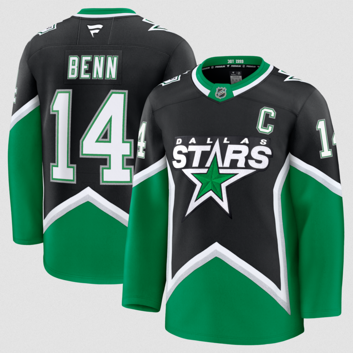 Men's Dallas Stars Custom Black 2025-26 Alternate Stitched Hockey Jersey