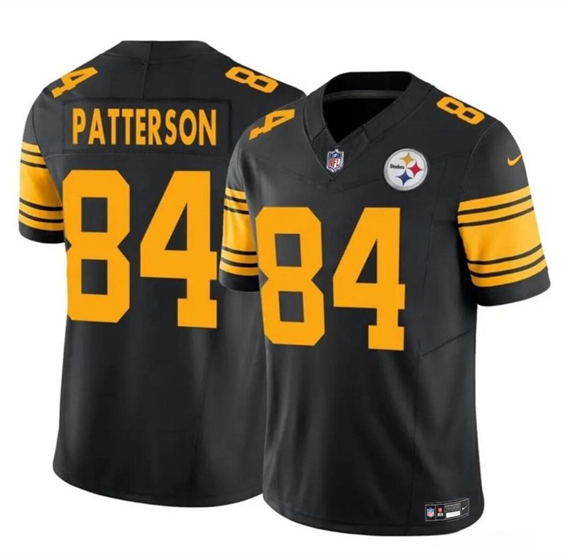 Youth Pittsburgh Steelers #84 Cordarrelle Patterson Black 2024 F.U.S.E. Color Rush Limited Stitched Football Jersey