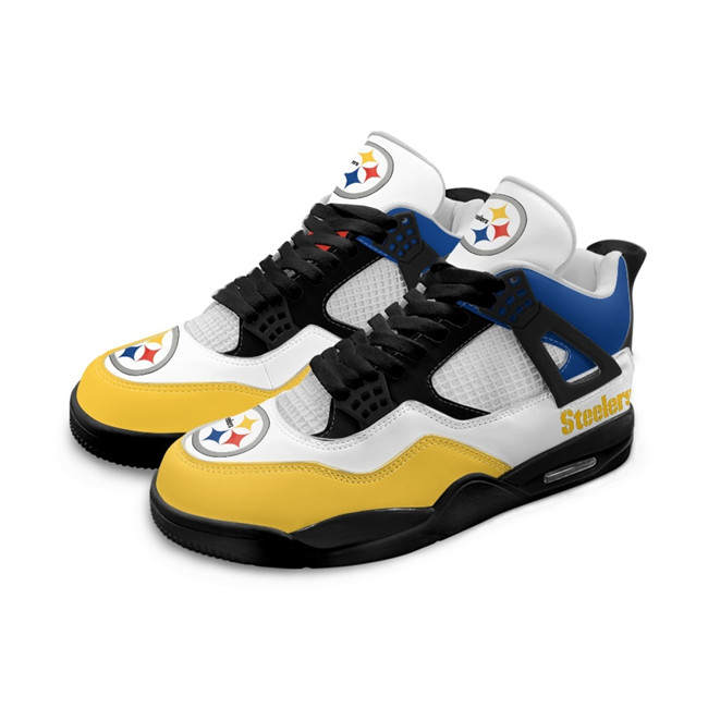 Men's Pittsburgh Steelers Running weapon Air Jordan 4 Shoes 001