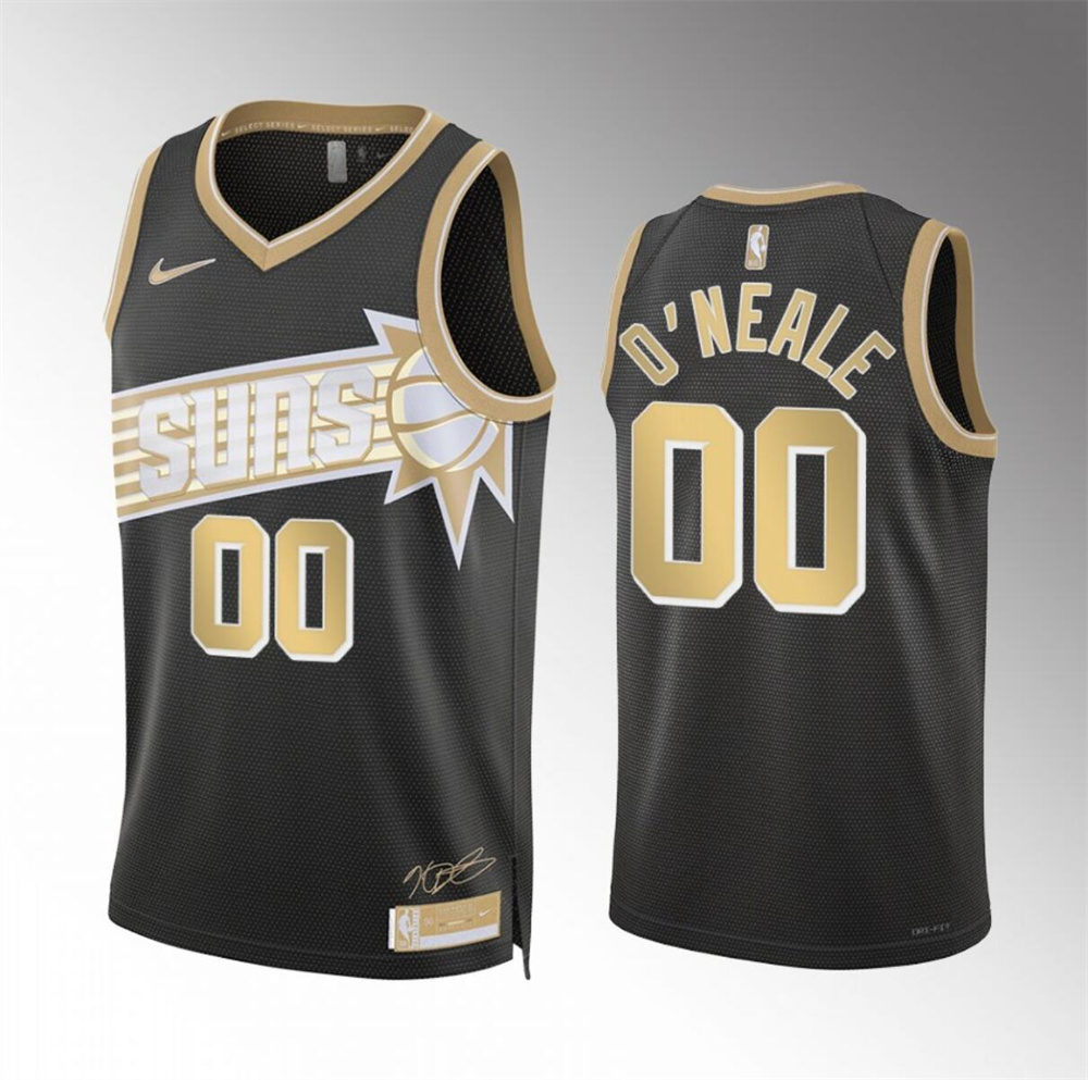 Men's Phoenix Suns #00 Royce O'Neale Black 2024 Select Series Stitched Basketball Jersey