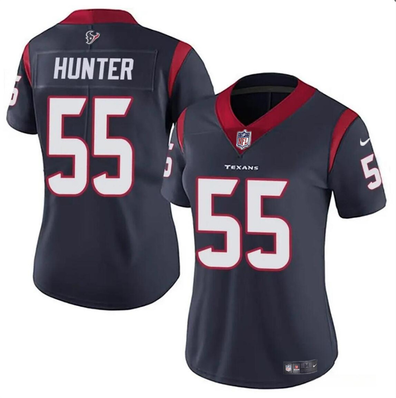 Women's Houston Texans #55 Danielle Hunter Navy Vapor Untouchable Limited Stitched Jersey (Run Small)