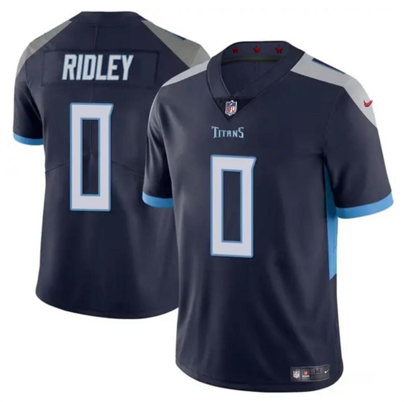 Youth Tennessee Titans #0 Calvin Ridley Navy Vapor Limited Stitched Football Jersey