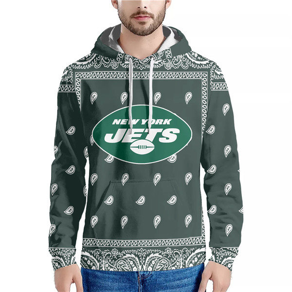 Men's New York Jets Green Pullover Hoodie
