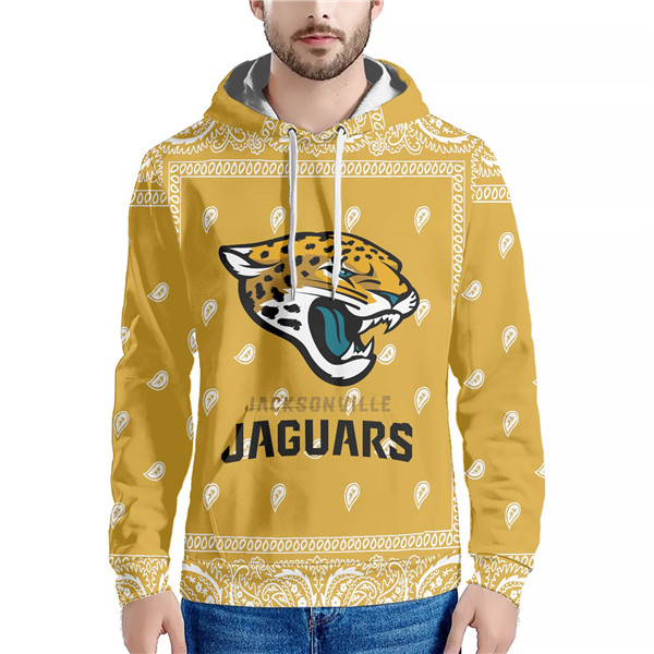Men's Jacksonville Jaguars Yellow Pullover Hoodie