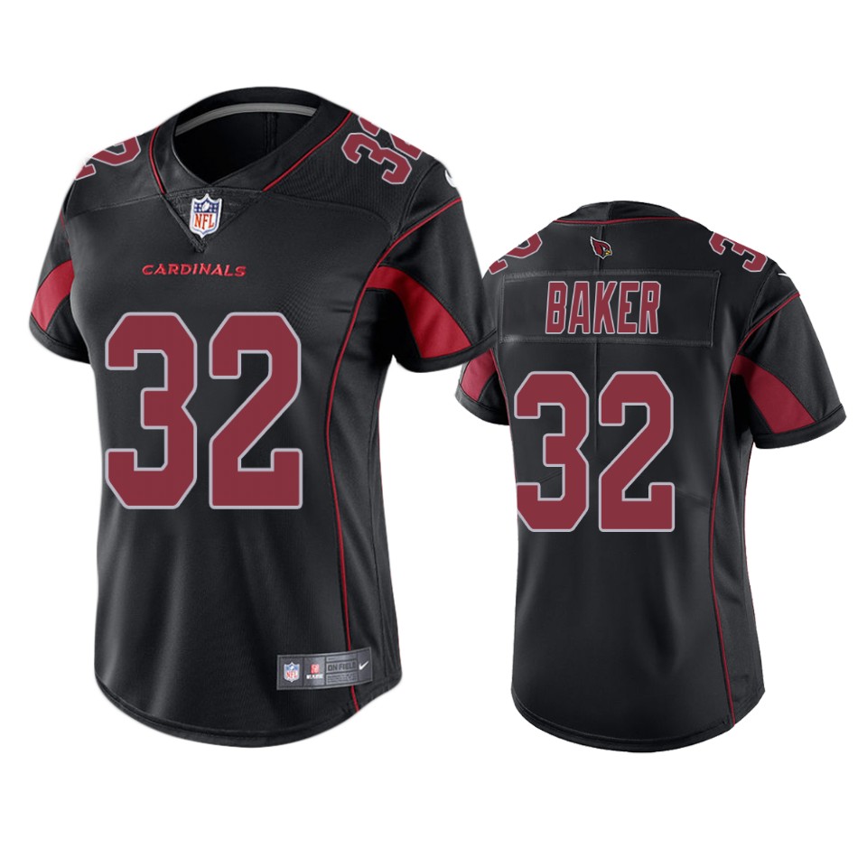 Women's Arizona Cardinals #32 Budda Baker Black Vapor Untouchable Limited Stitched Jersey (Run Small)
