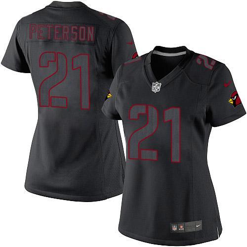 Nike Cardinals #21 Patrick Peterson Black Impact Women's Stitched NFL Limited Jersey