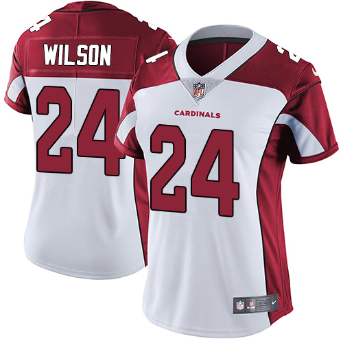 Nike Cardinals #24 Adrian Wilson White Women's Stitched NFL Vapor Untouchable Limited Jersey