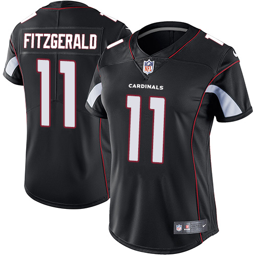 Nike Cardinals #11 Larry Fitzgerald Black Alternate Women's Stitched NFL Vapor Untouchable Limited Jersey