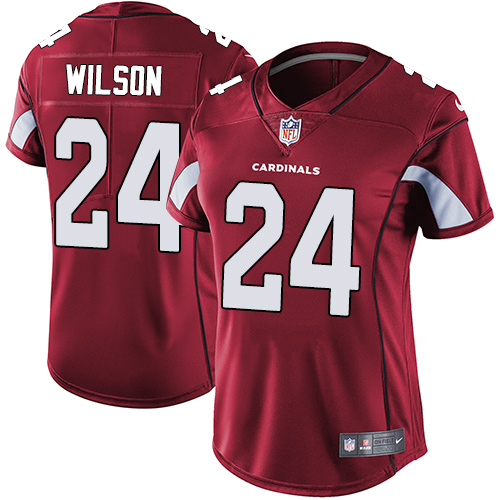 Nike Cardinals #24 Adrian Wilson Red Team Color Women's Stitched NFL Vapor Untouchable Limited Jersey