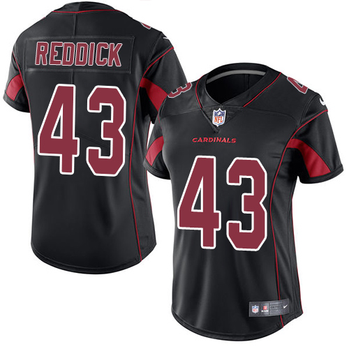 Nike Cardinals #43 Haason Reddick Black Women's Stitched NFL Limited Rush Jersey