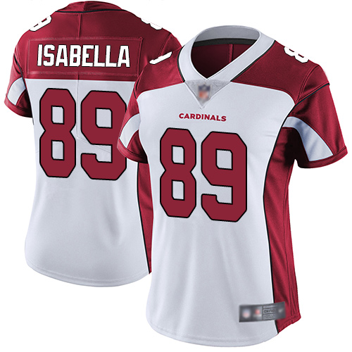 Nike Cardinals #89 Andy Isabella White Women's Stitched NFL Vapor Untouchable Limited Jersey