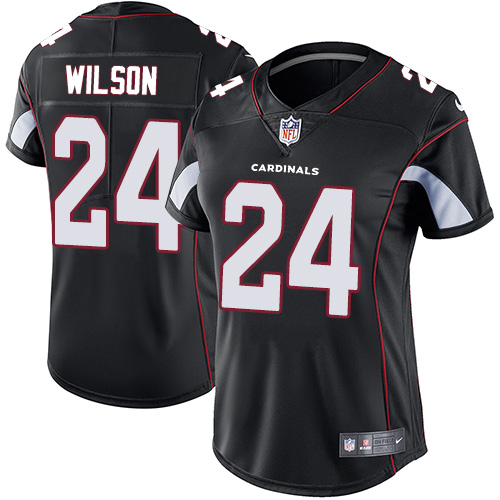 Nike Cardinals #24 Adrian Wilson Black Alternate Women's Stitched NFL Vapor Untouchable Limited Jersey