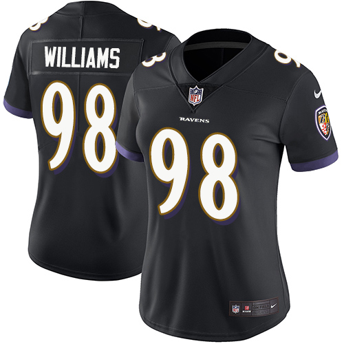 Nike Ravens #98 Brandon Williams Black Alternate Women's Stitched NFL Limited Vapor Untouchable Limited Jersey