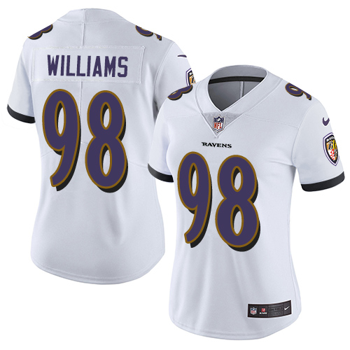 Nike Ravens #98 Brandon Williams White Women's Stitched NFL Limited Vapor Untouchable Limited Jersey