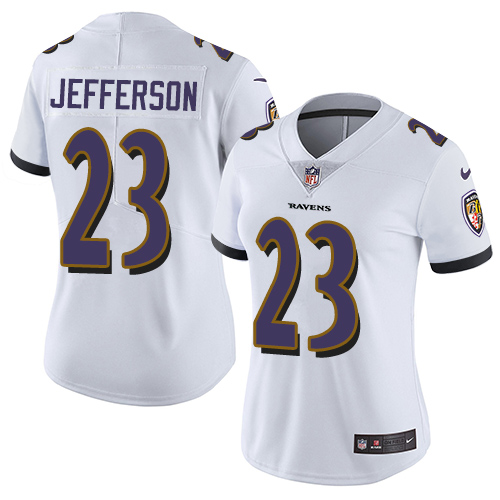 Nike Ravens #23 Tony Jefferson White Women's Stitched NFL Vapor Untouchable Limited Jersey