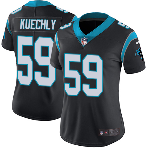 Nike Panthers #59 Luke Kuechly Black Team Color Women's Stitched NFL Vapor Untouchable Limited Jersey