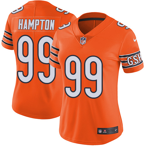 Nike Bears #99 Dan Hampton Orange Women's Stitched NFL Limited Rush Jersey