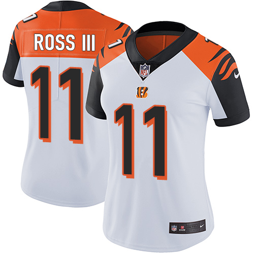 Nike Bengals #11 John Ross III White Women's Stitched NFL Vapor Untouchable Limited Jersey