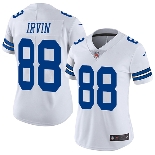 Nike Cowboys #88 Michael Irvin White Women's Stitched NFL Vapor Untouchable Limited Jersey