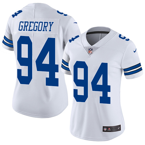 Nike Cowboys #94 Randy Gregory White Women's Stitched NFL Vapor Untouchable Limited Jersey