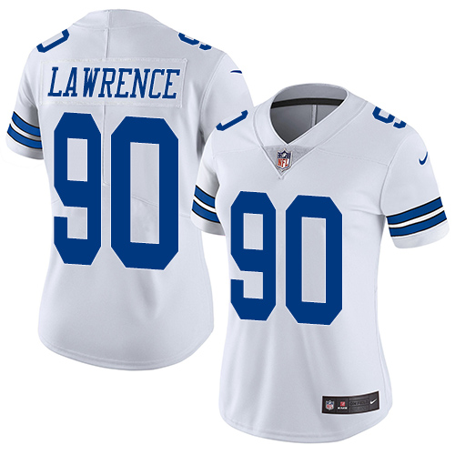 Nike Cowboys #90 Demarcus Lawrence White Women's Stitched NFL Vapor Untouchable Limited Jersey