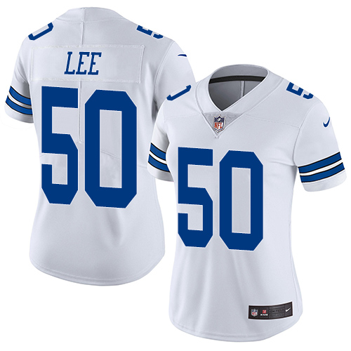 Nike Cowboys #50 Sean Lee White Women's Stitched NFL Vapor Untouchable Limited Jersey