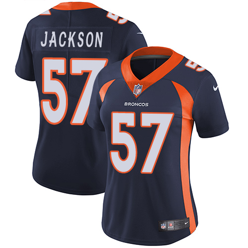 Nike Broncos #57 Tom Jackson Blue Alternate Women's Stitched NFL Vapor Untouchable Limited Jersey