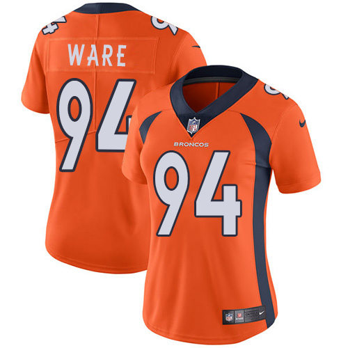 Nike Broncos #94 DeMarcus Ware Orange Team Color Women's Stitched NFL Vapor Untouchable Limited Jersey
