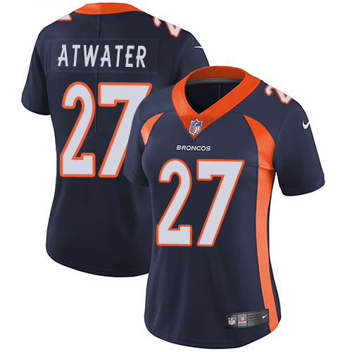 Nike Broncos #27 Steve Atwater Blue Alternate Women's Stitched NFL Vapor Untouchable Limited Jersey