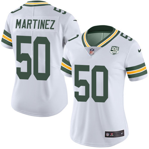 Nike Packers #50 Blake Martinez White Women's 100th Season Stitched NFL Vapor Untouchable Limited Jersey