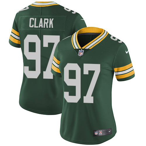 Nike Packers #97 Kenny Clark Green Team Color Women's Stitched NFL Vapor Untouchable Limited Jersey