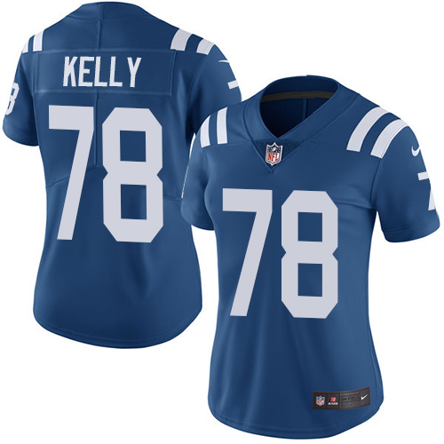 Nike Colts #78 Ryan Kelly Royal Blue Team Color Women's Stitched NFL Vapor Untouchable Limited Jersey