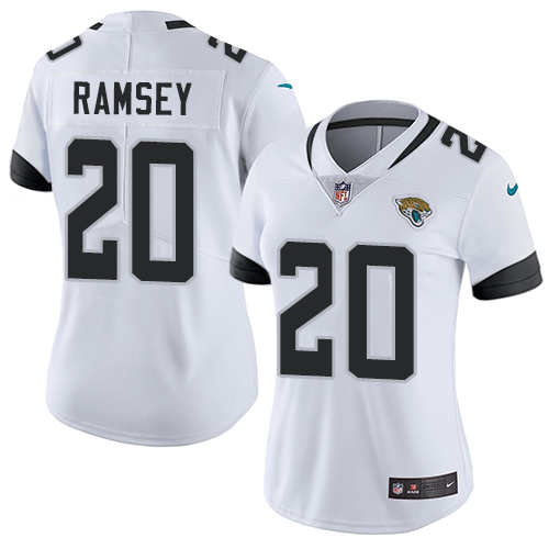 Nike Jaguars #20 Jalen Ramsey White Women's Stitched NFL Vapor Untouchable Limited Jersey