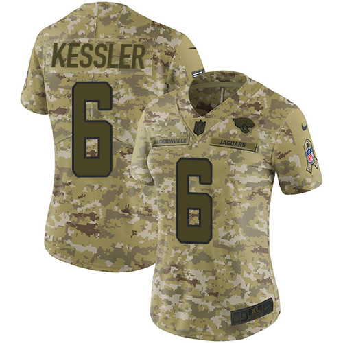 Nike Jaguars #6 Cody Kessler Camo Women's Stitched NFL Limited 2018 Salute to Service Jersey