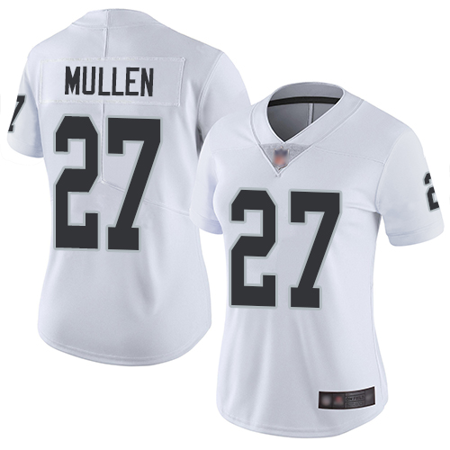 Nike Raiders #27 Trayvon Mullen White Women's Stitched NFL Vapor Untouchable Limited Jersey