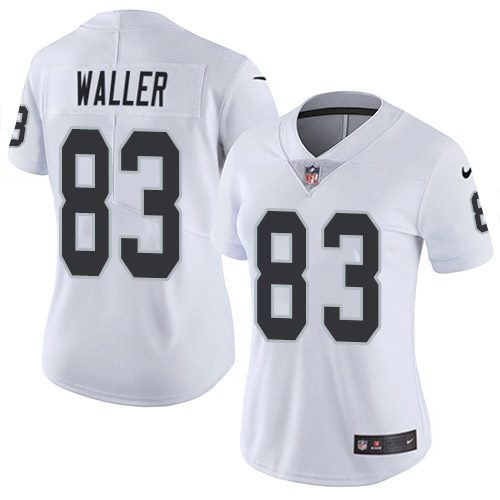 Nike Raiders #83 Darren Waller White Women's Stitched NFL Vapor Untouchable Limited Jersey
