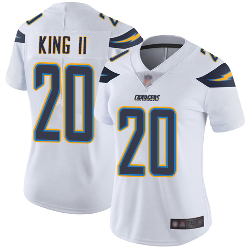 Nike Chargers #20 Desmond King II White Women's Stitched NFL Vapor Untouchable Limited Jersey
