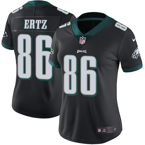 Nike Eagles #86 Zach Ertz Black Alternate Women's Stitched NFL Vapor Untouchable Limited Jersey